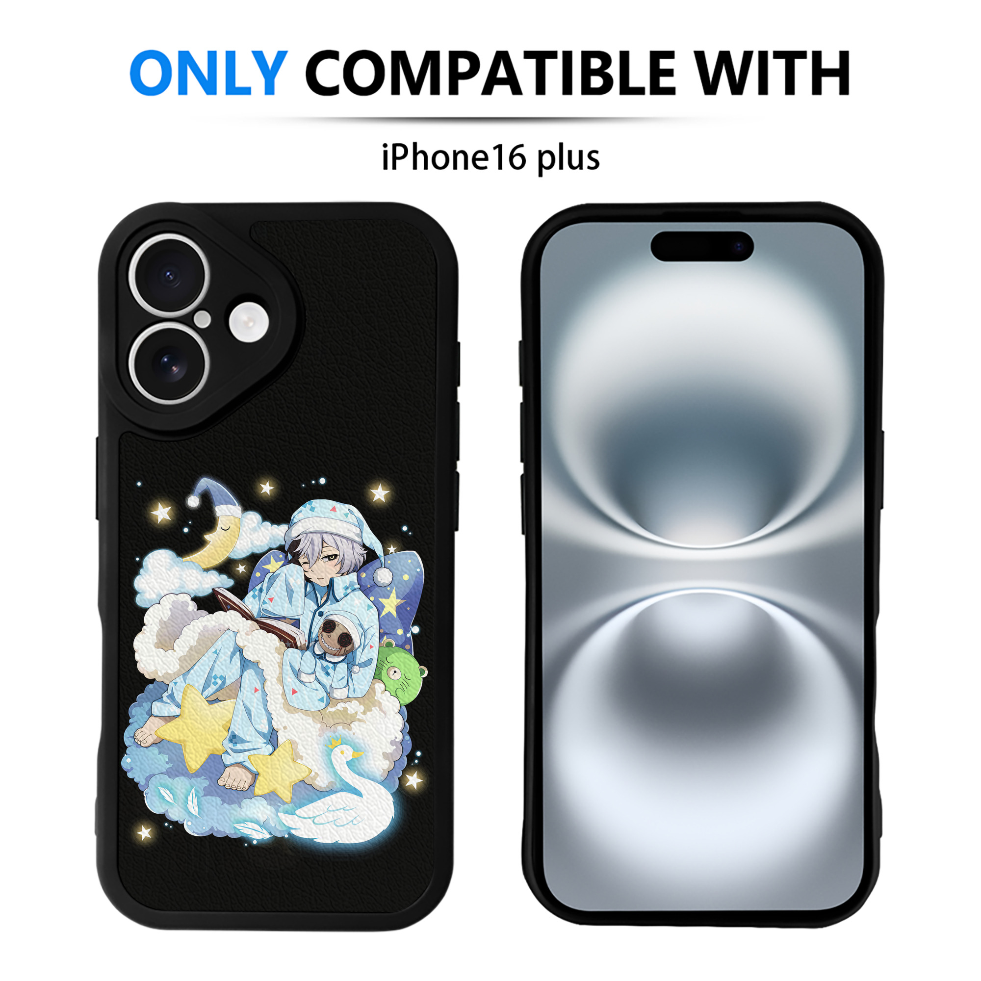 （画像用） 文豪ストレイドッグス Bungo Stray Dogs 【iPhone 16シリーズ対応】シリコンスマホケース（レザー調） 材質：シリコン
